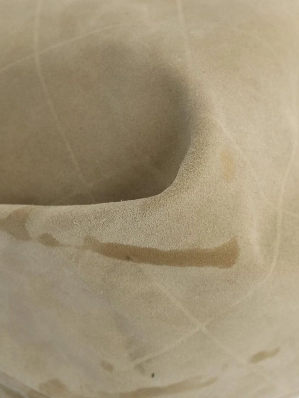 CHANEL Matelasse Shoulder Bag Suede nylon Beige Black Silver CC - Picture 4 of 16